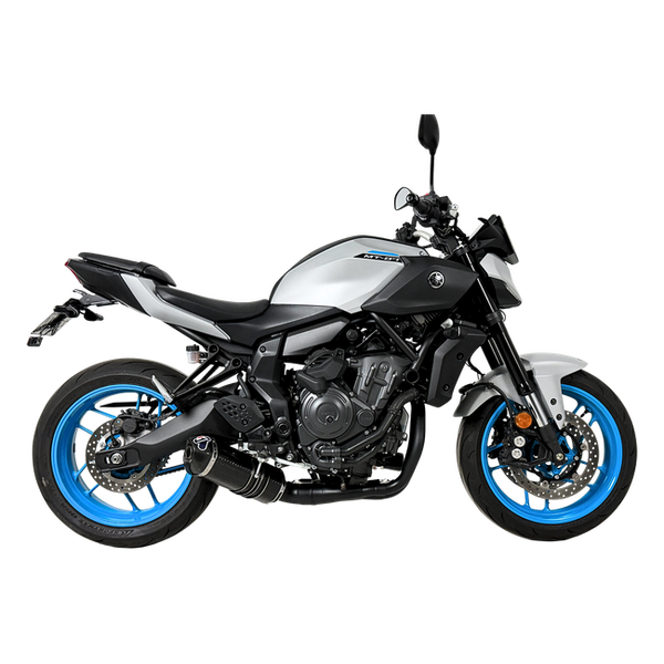 Termignoni Full Exhaust System Black stainless steel / Carbon fibre Yamaha MT-07 (2021-2026) Y13909400BCC