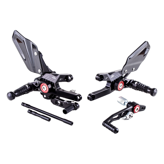 Gilles MUE2 rearset MUE2-H01 for Honda CBR 1000 RR, left and right side