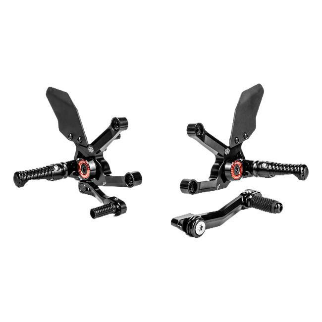 Gilles MUE2 rearset MUE2-T01-B for Triumph SPEED TRIPLE 1200 RS, left and right side