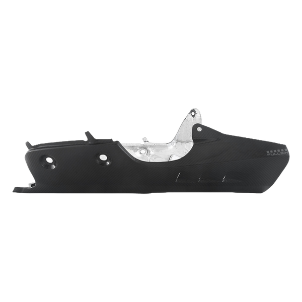 Fullsix carbon belly pan for the r1m, original exhaust for Yamaha YZF-R1 2020-2026