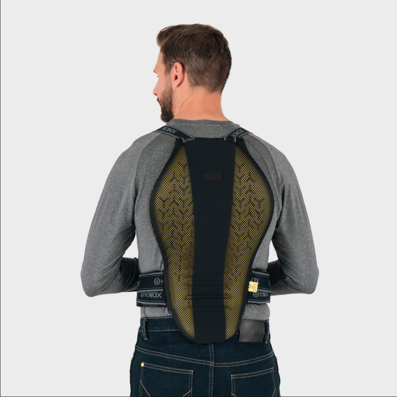 Knox Micro-Lock Air MK2 back protector in black, unisex, EN 1621-2:2014 Level 2