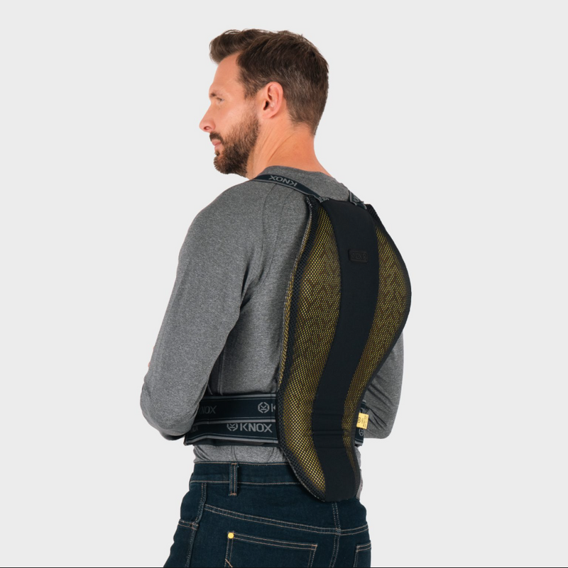 Knox Micro-Lock Air MK2 back protector in black, unisex, EN 1621-2:2014 Level 2