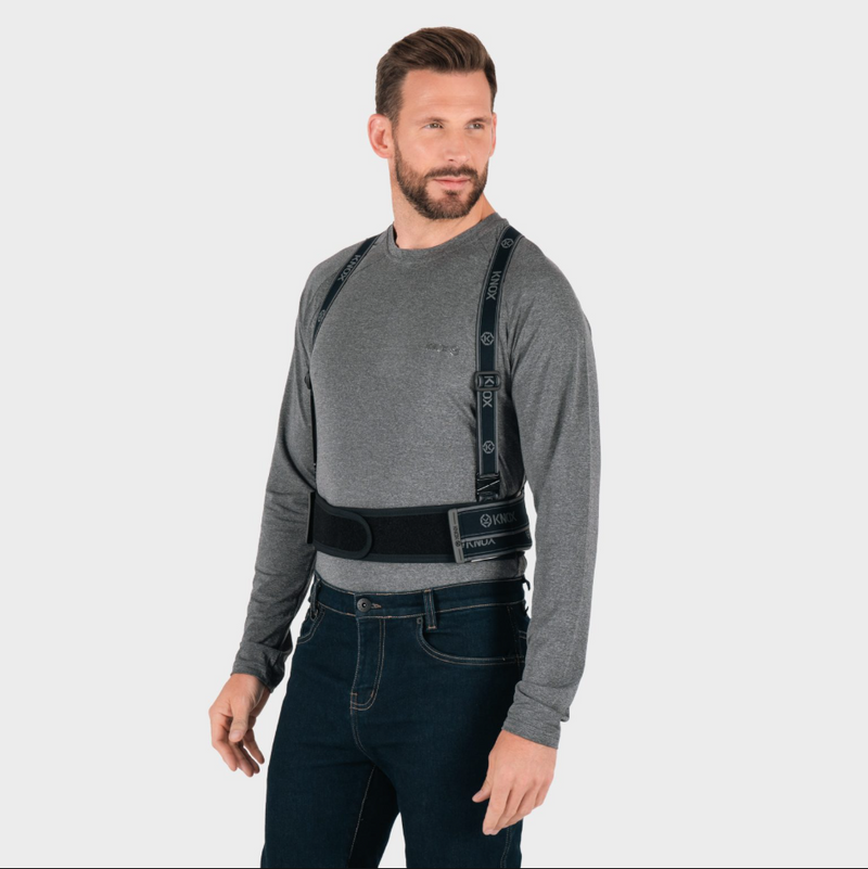 Knox Micro-Lock Air MK2 back protector in black, unisex, EN 1621-2:2014 Level 2