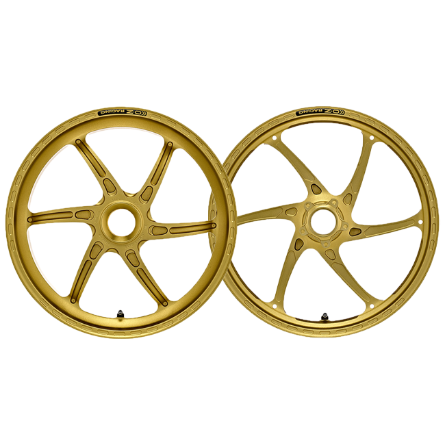 OZ Gass RS-A forged aluminium wheel set for Ducati Panigale V4 in anodised finish