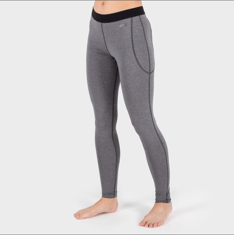 Knox Morgan Dual Active base layer bottoms in grey, unisex motorcycle underwear