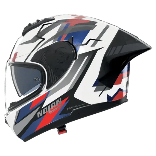 Nolan N60-6 Sport Corsa Full-Face Helmet – White / Blue / Red Matte Finish 355