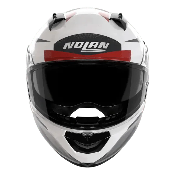 Nolan N60-6 Sport Corsa 355 full-face helmet in matte white, blue and red
