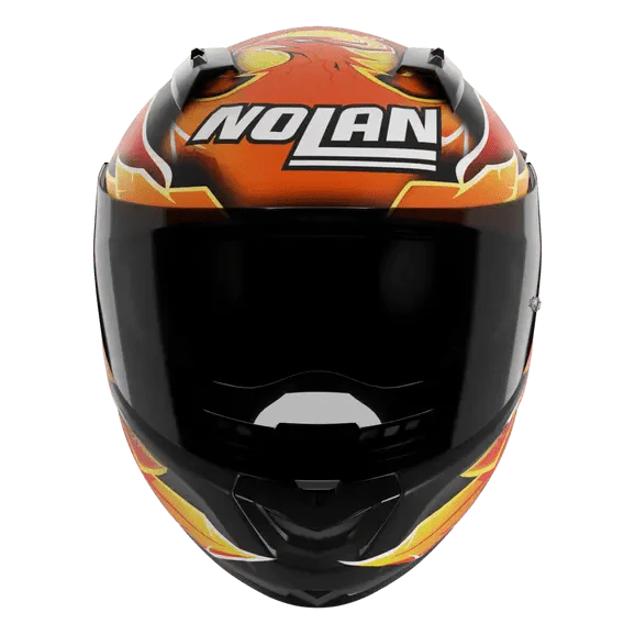 Nolan N60-6 Sport full-face helmet Andrea Iannone The Maniac Replica 2025 matte black gold red