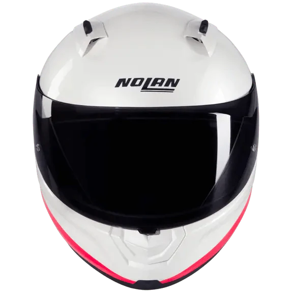 Nolan N60-6 Sport full-face helmet Verniciatura Speciale pearl white black orange 347
