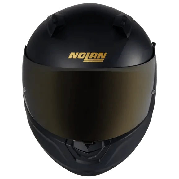 Nolan N60-6 Sport Aureo 331 full-face helmet in matte black with metallic gold visor