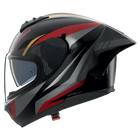 Lesmo Black / Red / Anthracite / Gold Metallic Finish 353