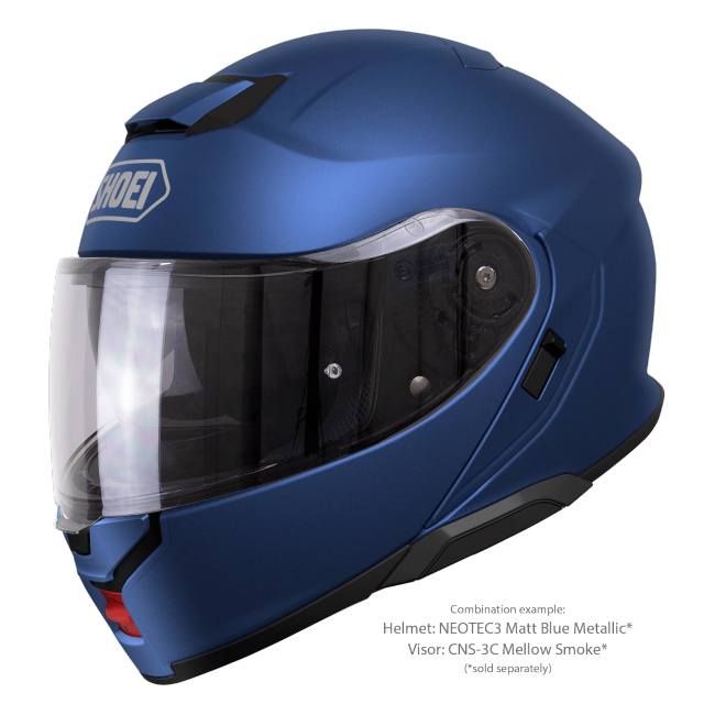 Shoei Neotec 3 Matt Blue Metallic – with optional visor