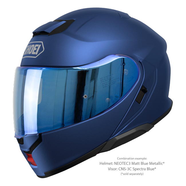 Shoei Neotec 3 Matt Blue Metallic – with optional visor