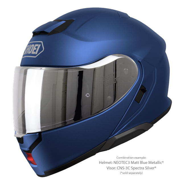 Shoei Neotec 3 Matt Blue Metallic – with optional visor