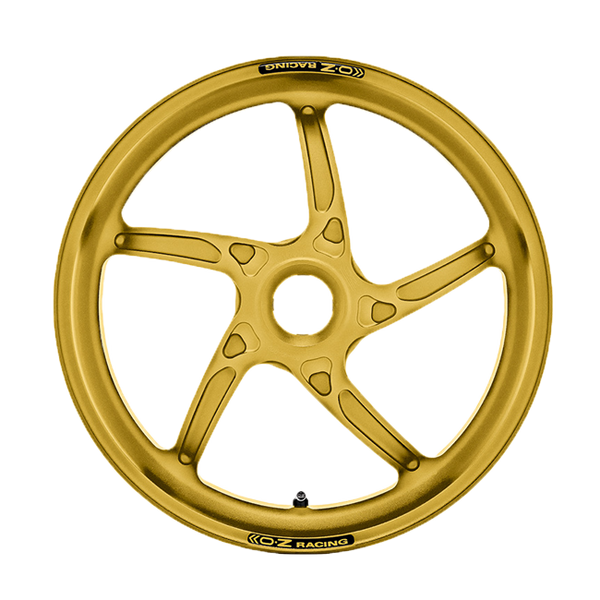 OZ Piega R forged aluminium rear wheel for Ducati Panigale V4 in anodised techno black finish