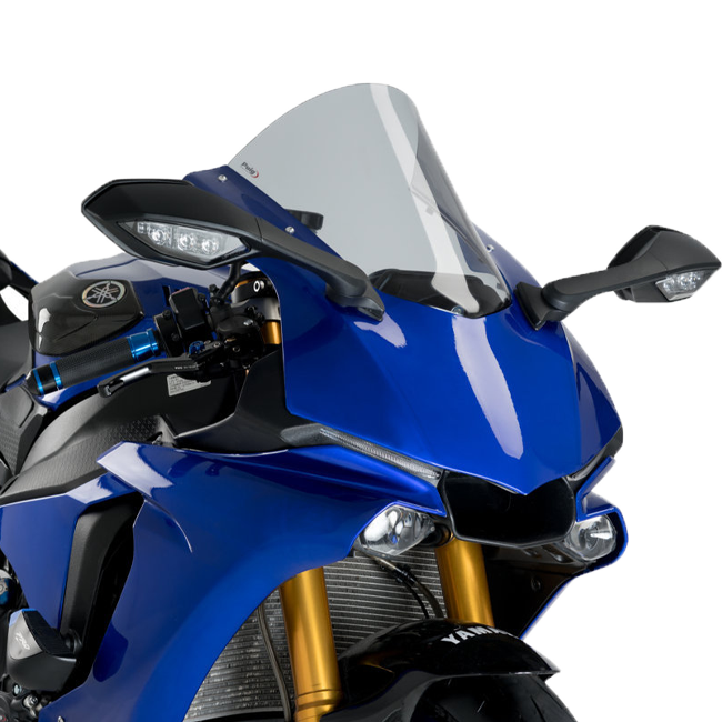 Puig R-Racer windshield for Yamaha YZF-R1/M RN32 RN49 2015–2019, transparent finish
