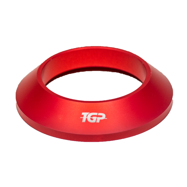 TGP MotoRacing aluminium rear wheel centring cone for Ducati Panigale V4 in anodised red