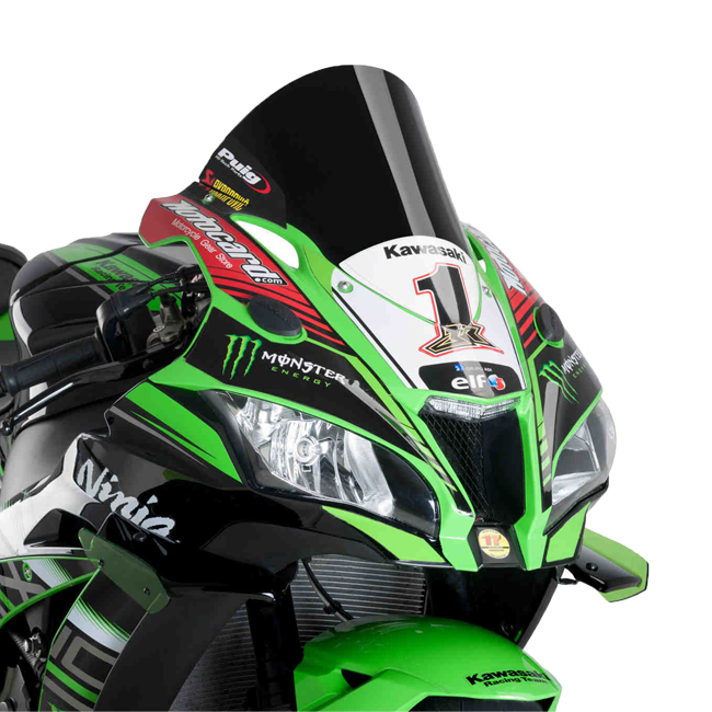 Puig R-Racer windscreen for Kawasaki ZX-10 R 2016–2020, part 9849