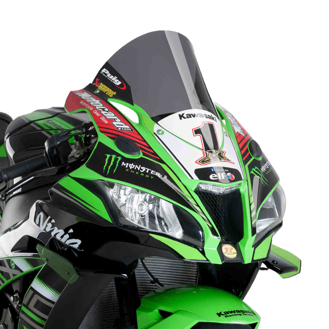 Puig R-Racer windscreen for Kawasaki ZX-10 R 2016–2020, part 9849