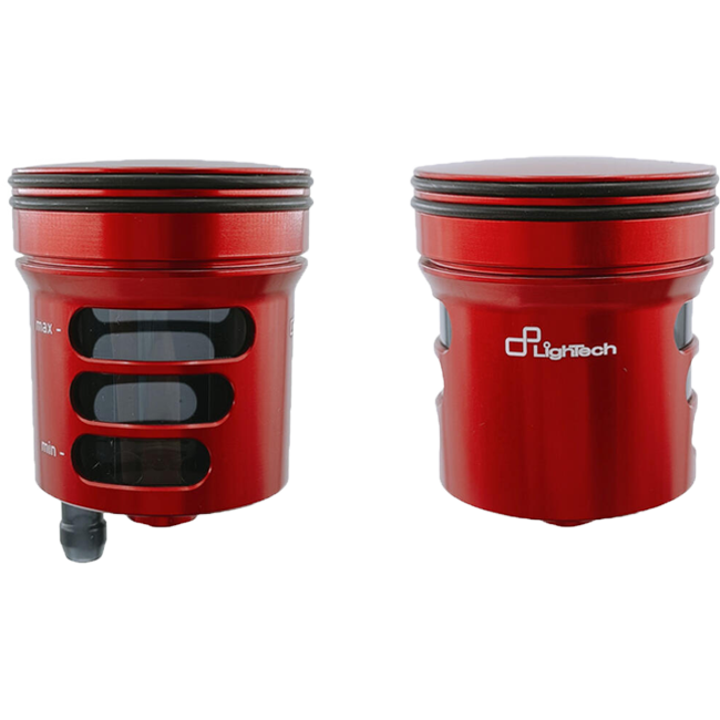 LighTech 30 cm³ CNC aluminium brake and clutch fluid reservoir in anodised colour finish