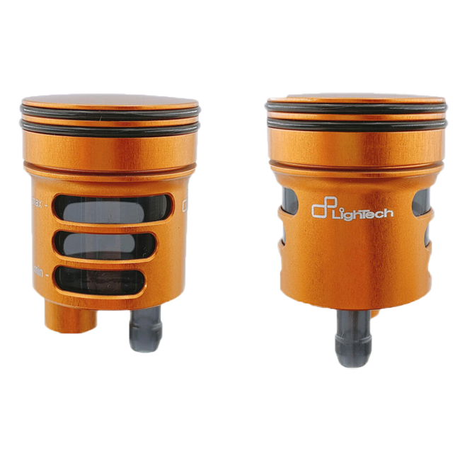 LighTech 16 cm³ CNC aluminium brake and clutch fluid reservoir in anodised colour finish