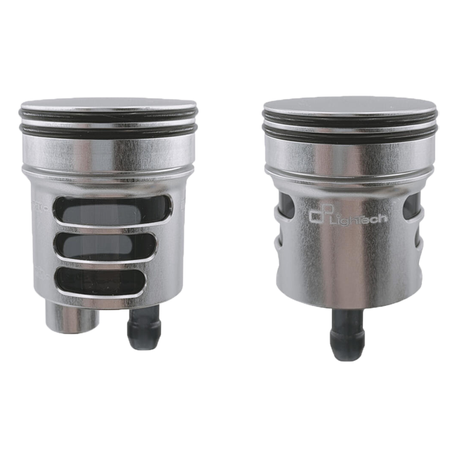 LighTech 16 cm³ CNC aluminium brake and clutch fluid reservoir in anodised colour finish