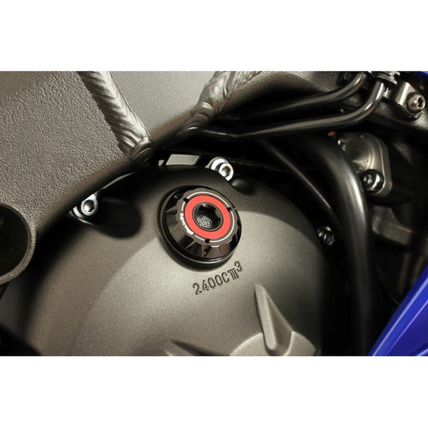 Gilles OFC oil filler cap fitted to a motorcycle