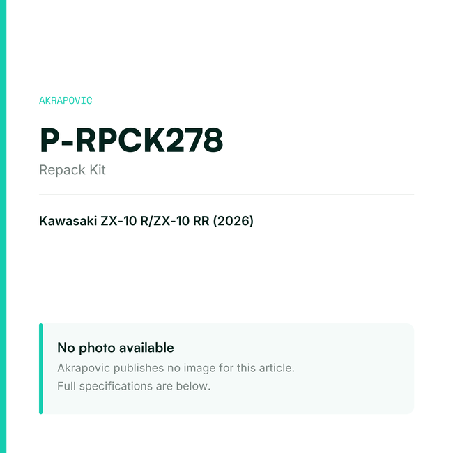 Akrapovic Repack Kit P-RPCK278 — placeholder, no manufacturer photo available