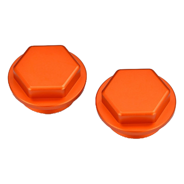 Accossato off-road rear brake reservoir cover PBM01 for Husqvarna FC 350, orange colour