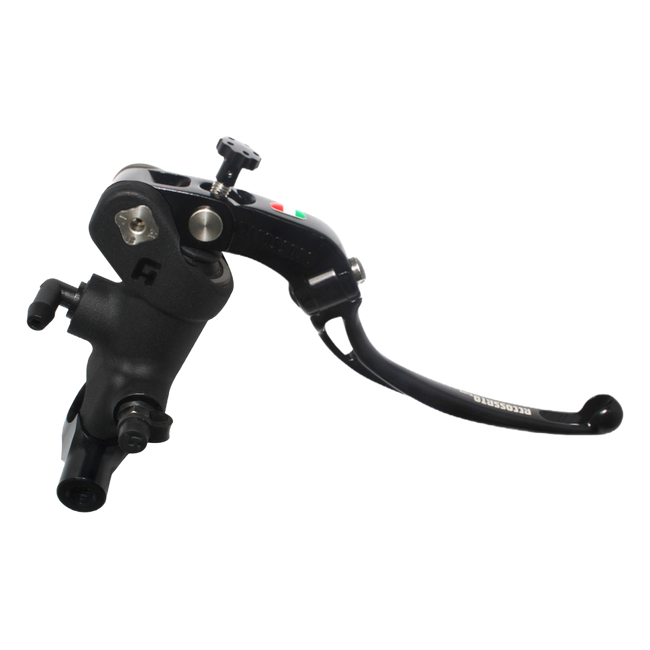 Accossato black anodising radial brake master cylinder PC008 with black lever