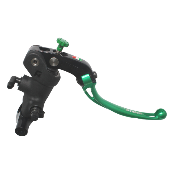 Accossato radial brake master cylinder PC014 with green lever