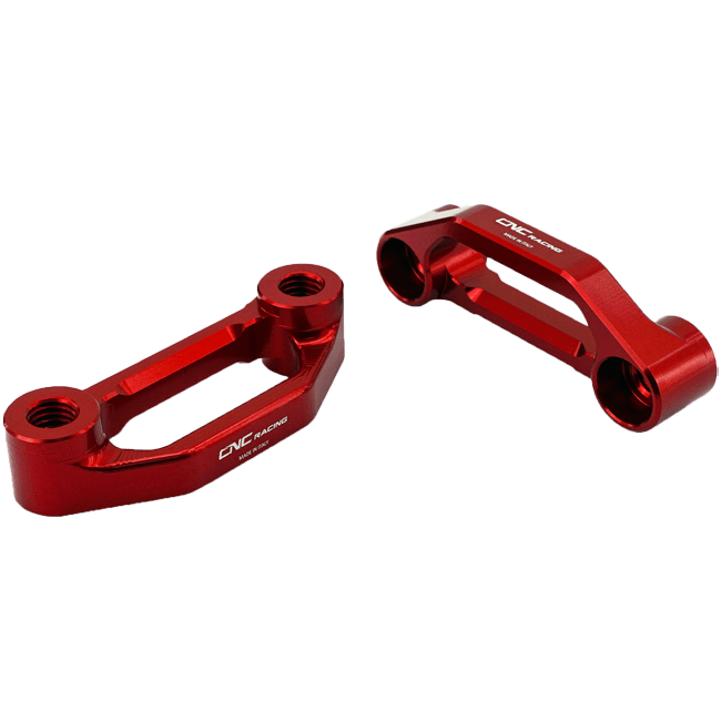 CNC Racing PET52 anodised aluminium pillion footpeg blanking plates for Ducati Panigale V4