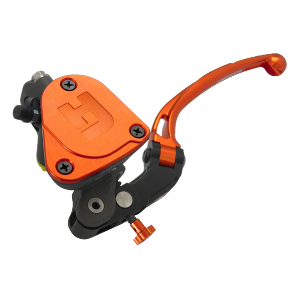 Accossato radial clutch master cylinder PK025 with orange lever