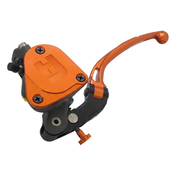 Accossato radial clutch master cylinder PK038 with orange lever