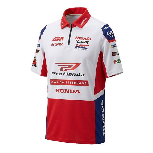 IXON LCR Honda Racing Team 2026 replica polo shirt men's white red blue PO1 LCRP 26