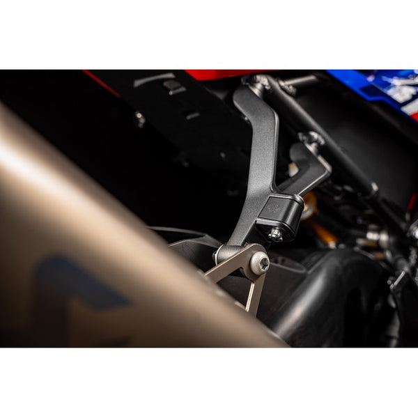 Gilles PPC pillion peg covers fitted to a motorcycle, view 3