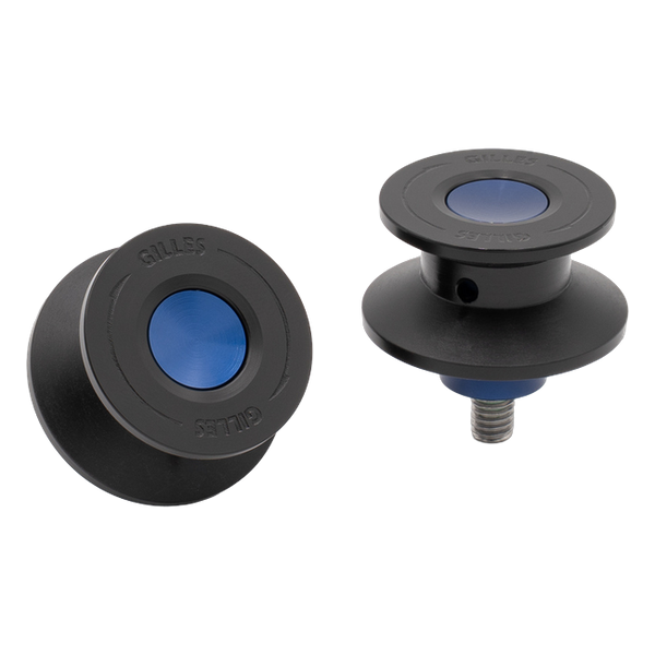 Gilles PSA2 paddock stand spools for BMW HP4, blue