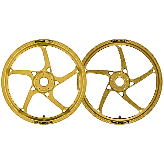 OZ Piega R forged aluminium wheel set for BMW S1000RR K46 anodised finish