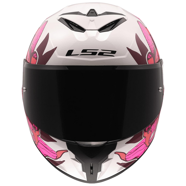 LS2 FF820 Rapid III Helmet – Poppies II White/Pink