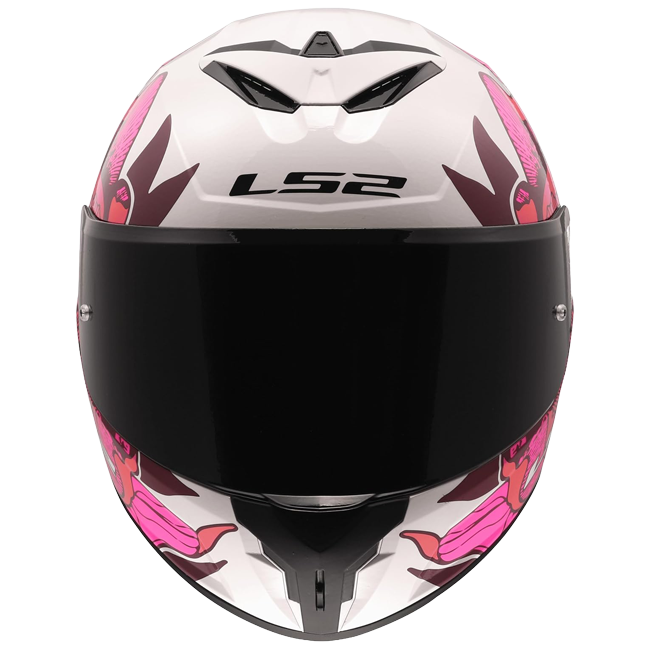 LS2 FF820 Rapid III Helmet – Poppies II White/Pink