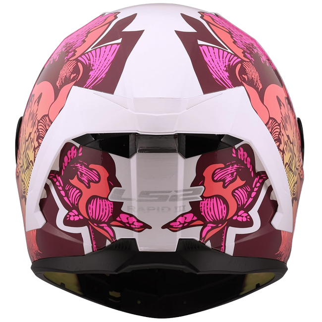 LS2 FF820 Rapid III Helmet – Poppies II White/Pink