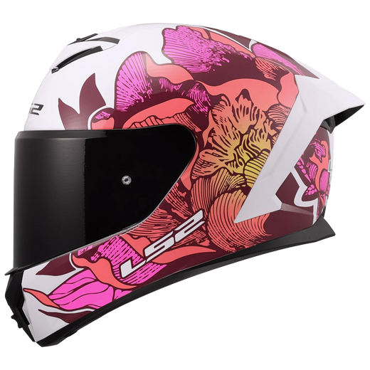 LS2 FF820 Rapid III Helmet – Poppies II White/Pink