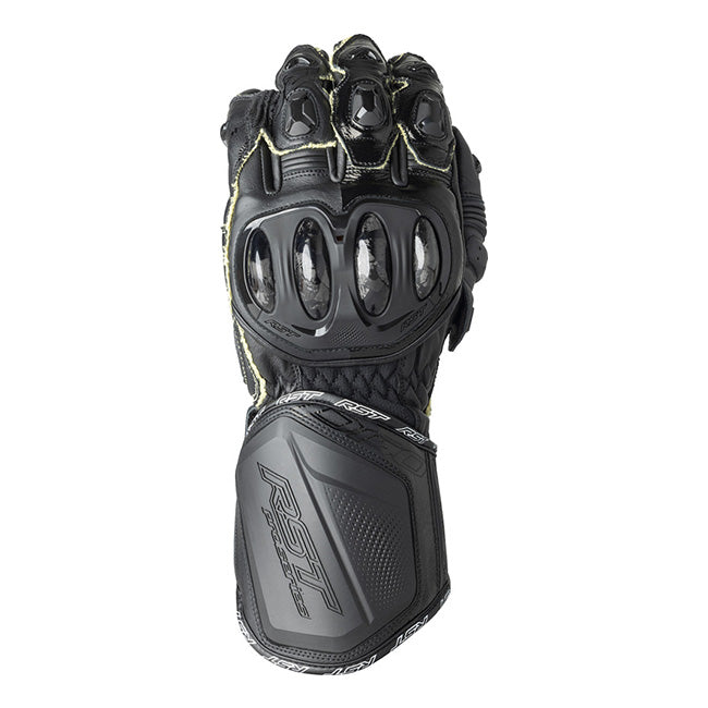 RST Pro Series GP D3O men's motorcycle leather gloves in black