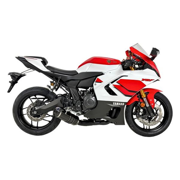 Termignoni Full Exhaust System Black stainless steel / Carbon fibre Yamaha YZF-R7 (2021-2026) Y13909400BCC