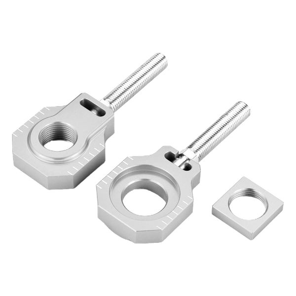 Accossato off-road rear axle blocks RCM1 for KTM 450EXC-F, silver colour