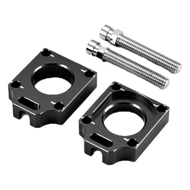Accossato off-road rear axle blocks RCSU1 for Suzuki RM-Z 250, black colour