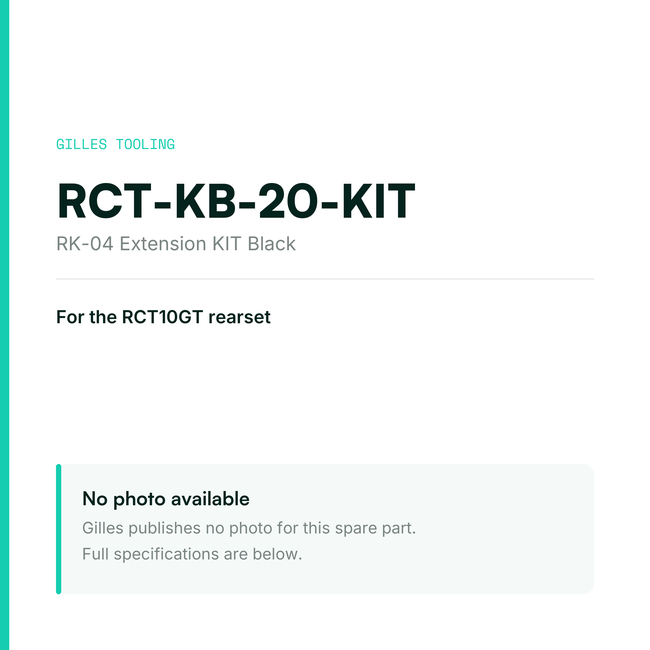Gilles RK-04 Extension KIT Black – RCT-KB-20-KIT, data card, no manufacturer photo available