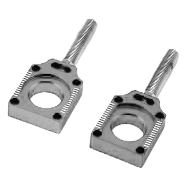 Accossato off-road rear axle blocks RCY1 for Suzuki RM-Z 250, silver colour