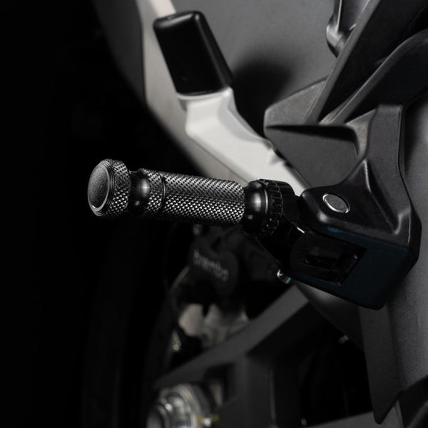Gilles Sport Pillion Footpegs RGK-112-UF41-SET-B, fitted to a Ducati Multistrada V4 S