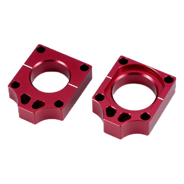 Accossato off-road rear axle blocks RTH1 for Honda CRF250X, red colour